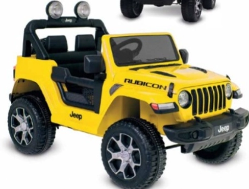 CARRINHO ELÉTRICO JEEP WRANGLER (AMARELO) R/C BANDEIRANTE