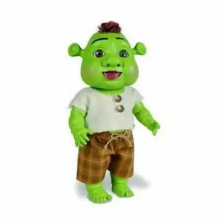 Bandeirante Shrek Bebê Menino Com Cabelo