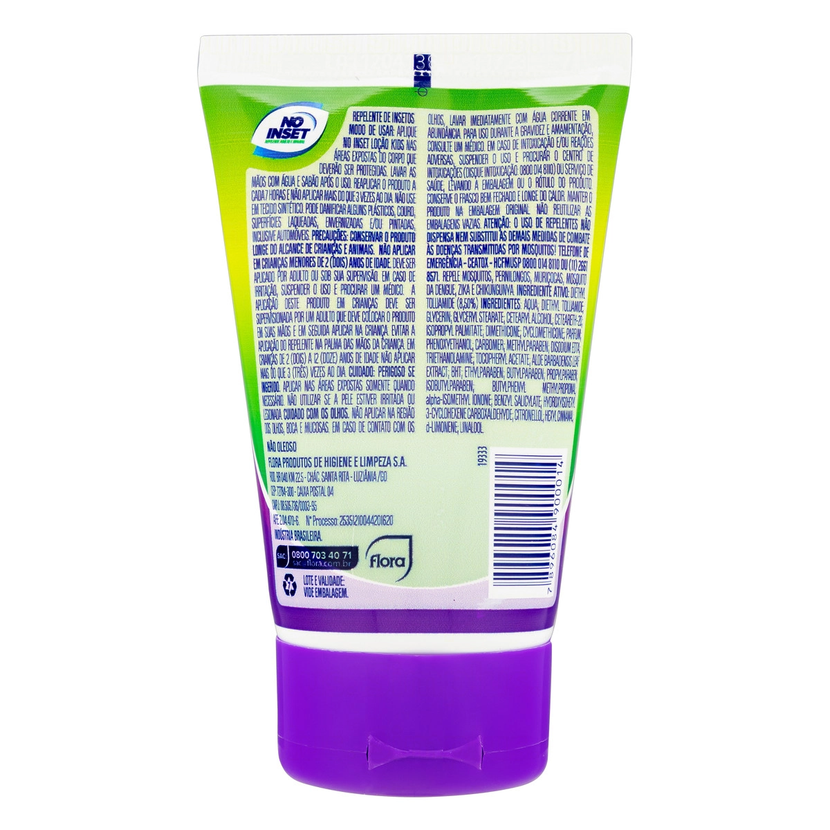 Repelente Loção No Inset Kids Bisnaga 110ml