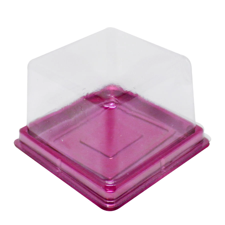 Mini Cake Box Quad Pink Met C/10un 6539 Flip