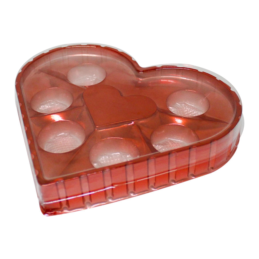 Candy Box 6cav Coracao Verm Met C/10 8115 Flip