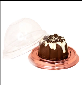 Cake Box Redonda Rose Gold C/10 Flip
