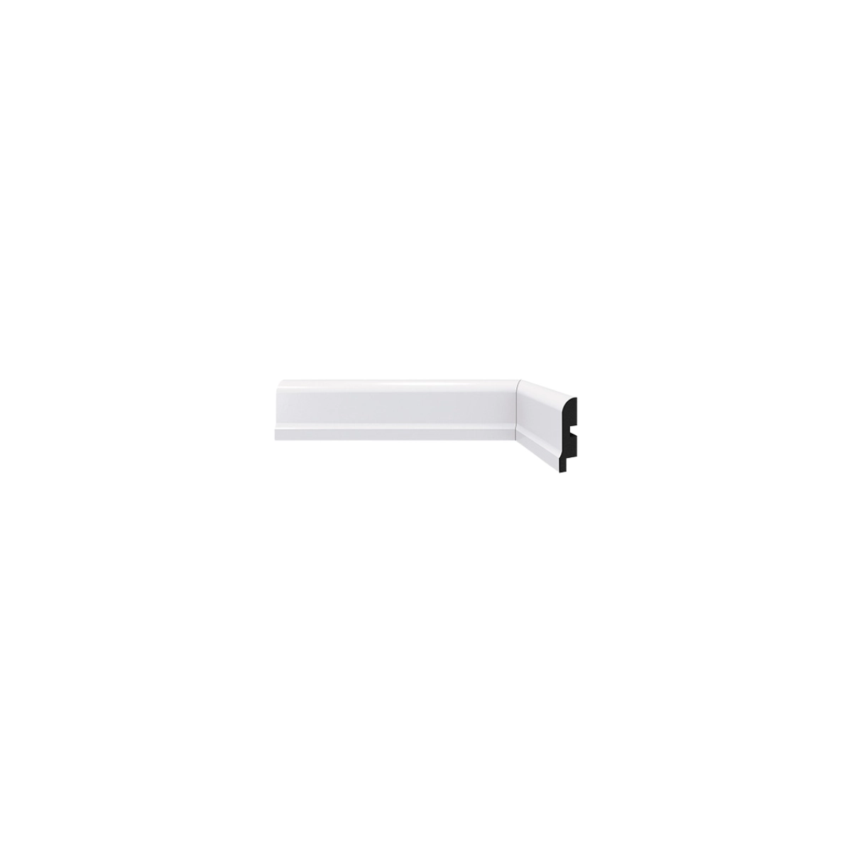 Rodapé De Poliestireno 478 Branco Com 5cm Santa Luzia