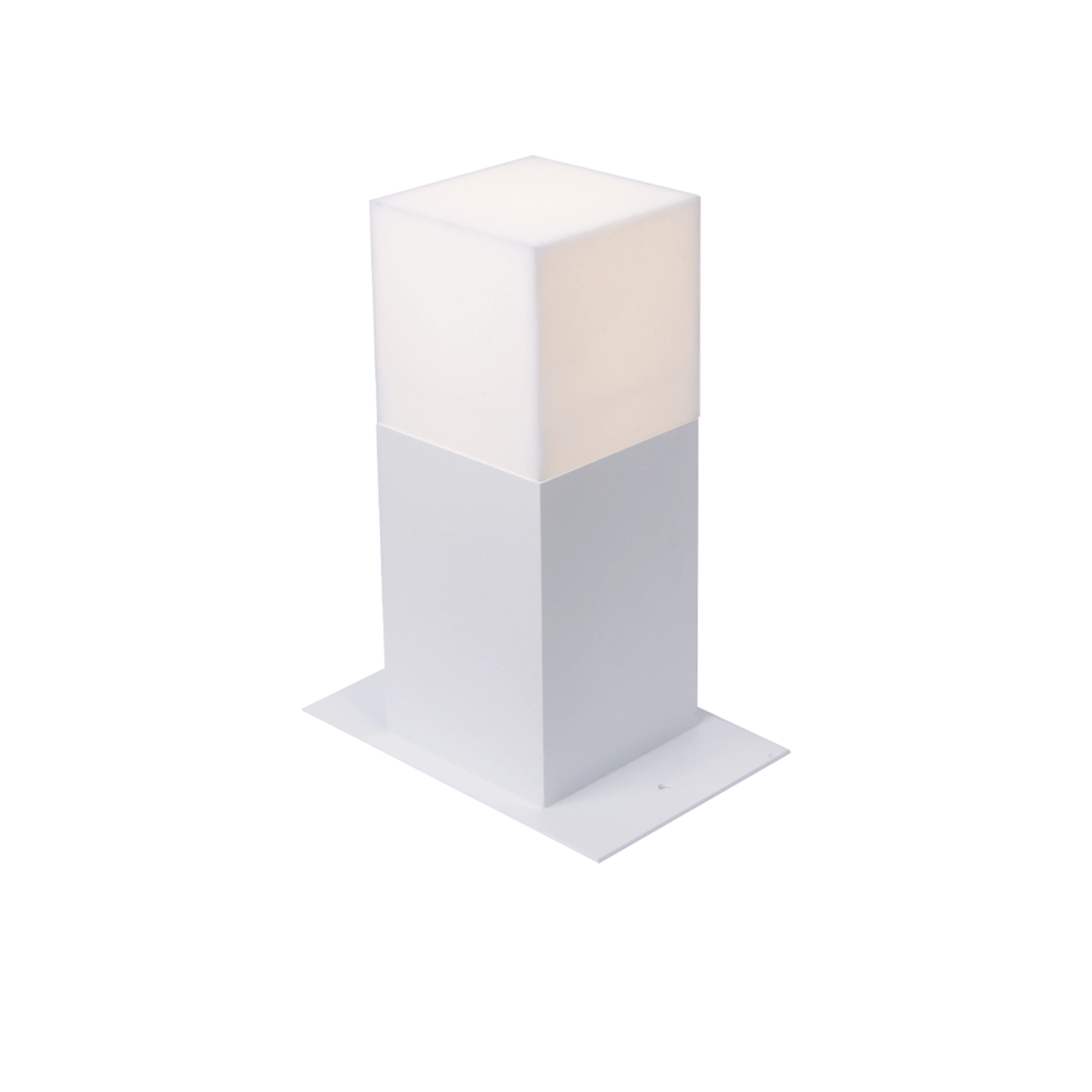 Balizador Jardim Mininal 20cm Branco