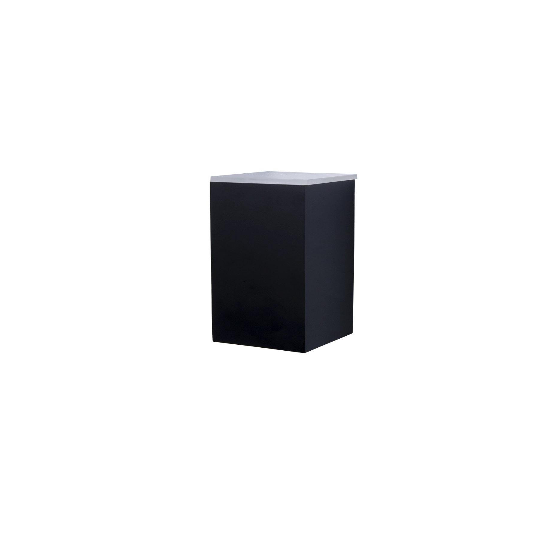 Arandela Alumínio Quadrado E27 Preto IP44