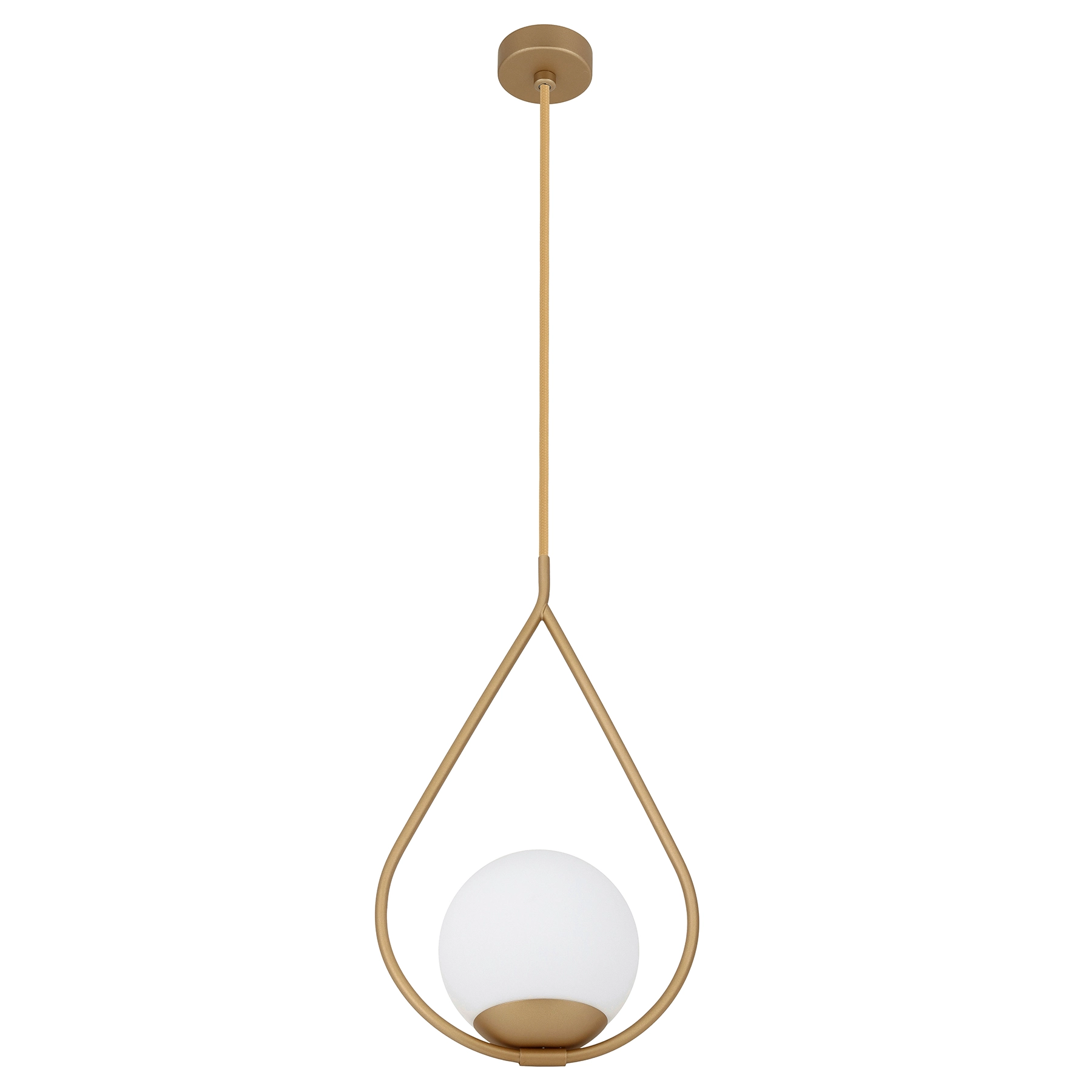 Pendente Gota 1 Lâmpada Metal Amarelo Metaldomado