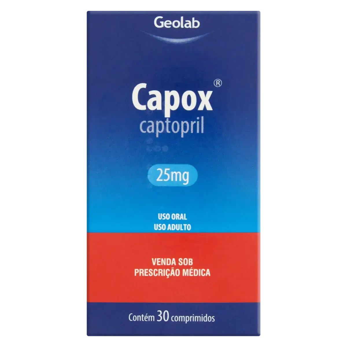 Capox 25mg Geolab Caixa 30 Comprimidos