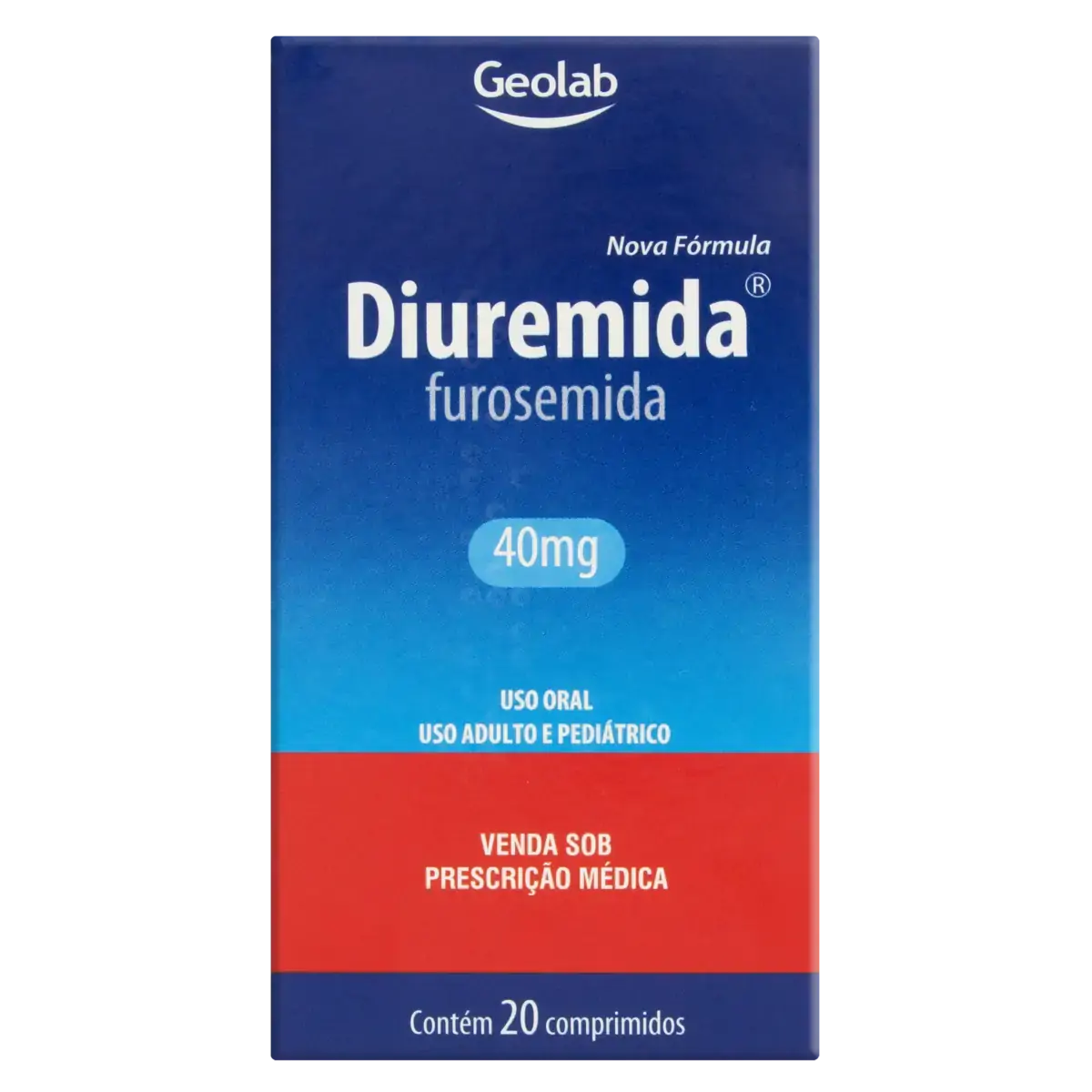 Diuremida 40mg Geolab Caixa 20 Comprimidos