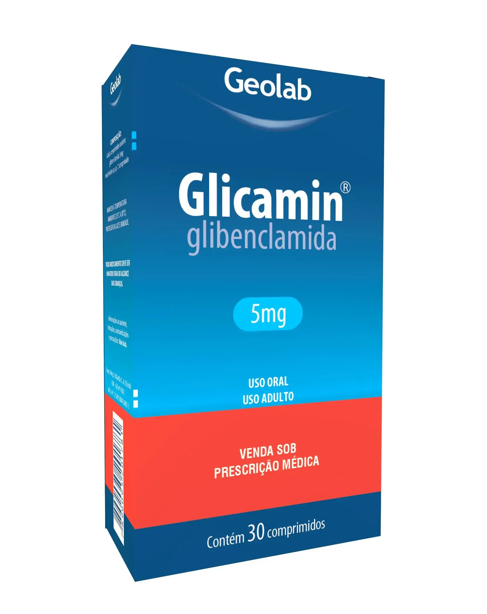 Glicamin 5mg Caixa 30 Comp