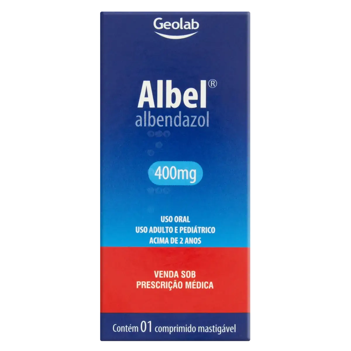 Albel 400mg Geolab Caixa 1 Comprimido Mastigável