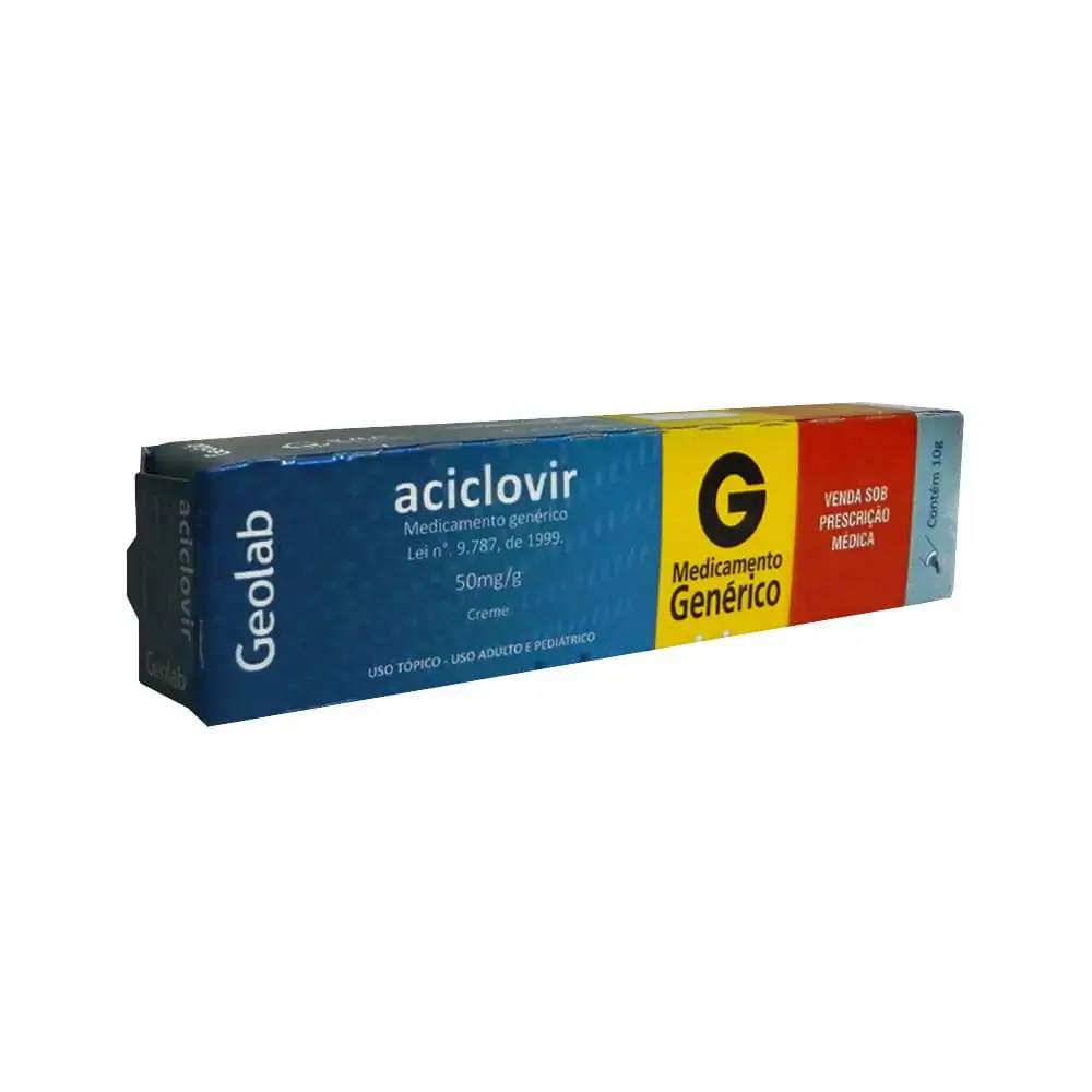 Aciclovir 50 Mg/g Creme Dermatológico Geolab Genérico