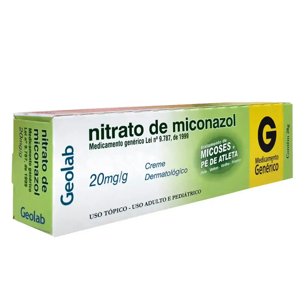 Nitrato De Miconazol 20 Mg/g Creme Dermatológico Geolab Genérico