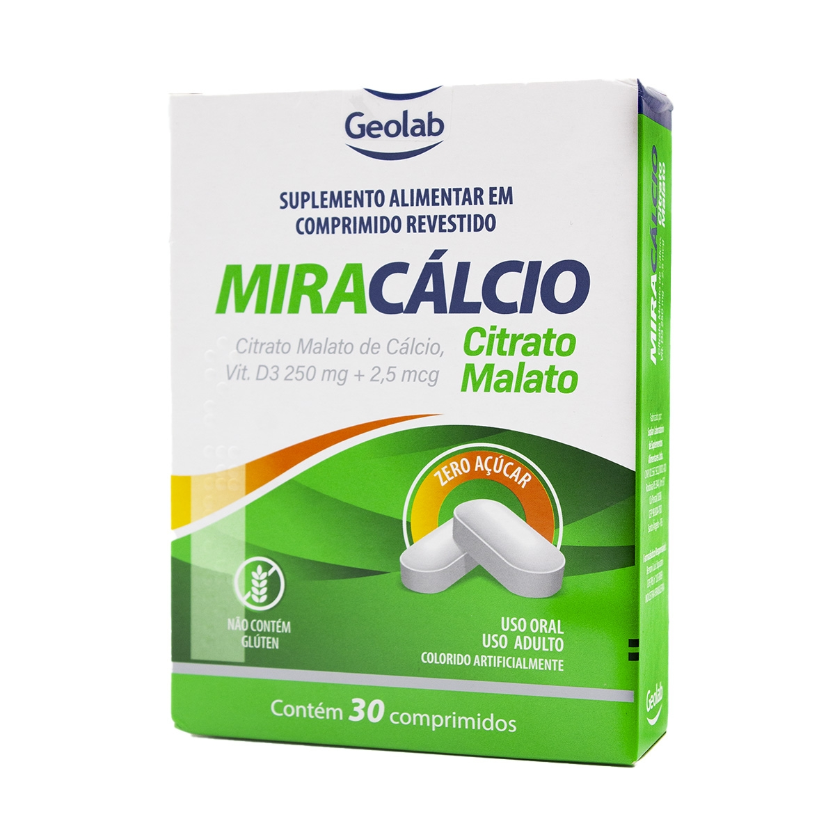 Miracalcio Citrato Malto 250mg 2,5mcg C/30 Cpr Geolab