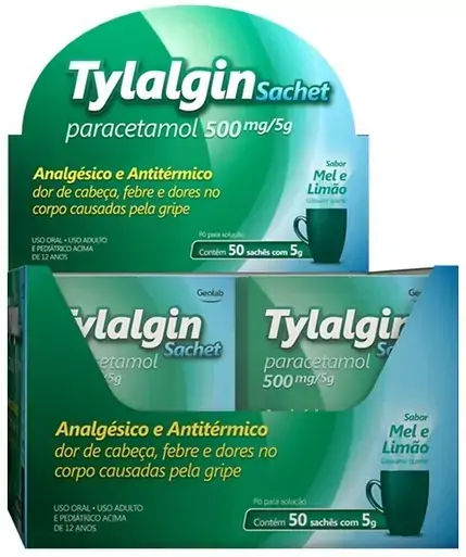 Tylalgin 500 Mg/g 50 Sachês 5 G Geolab Similar