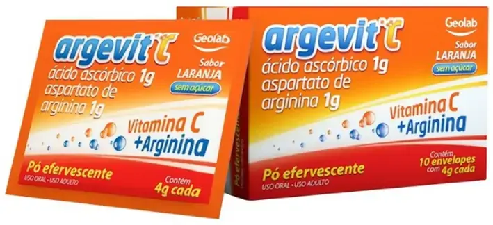 Argevit C 1g Caixa 10 Env 4g Sb Laranja
