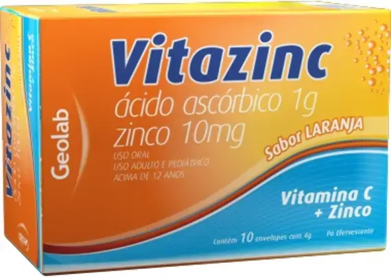 Vitazinc 1000 Mg/g 10 Mg/g 10 Sachês 4 G Geolab Similar