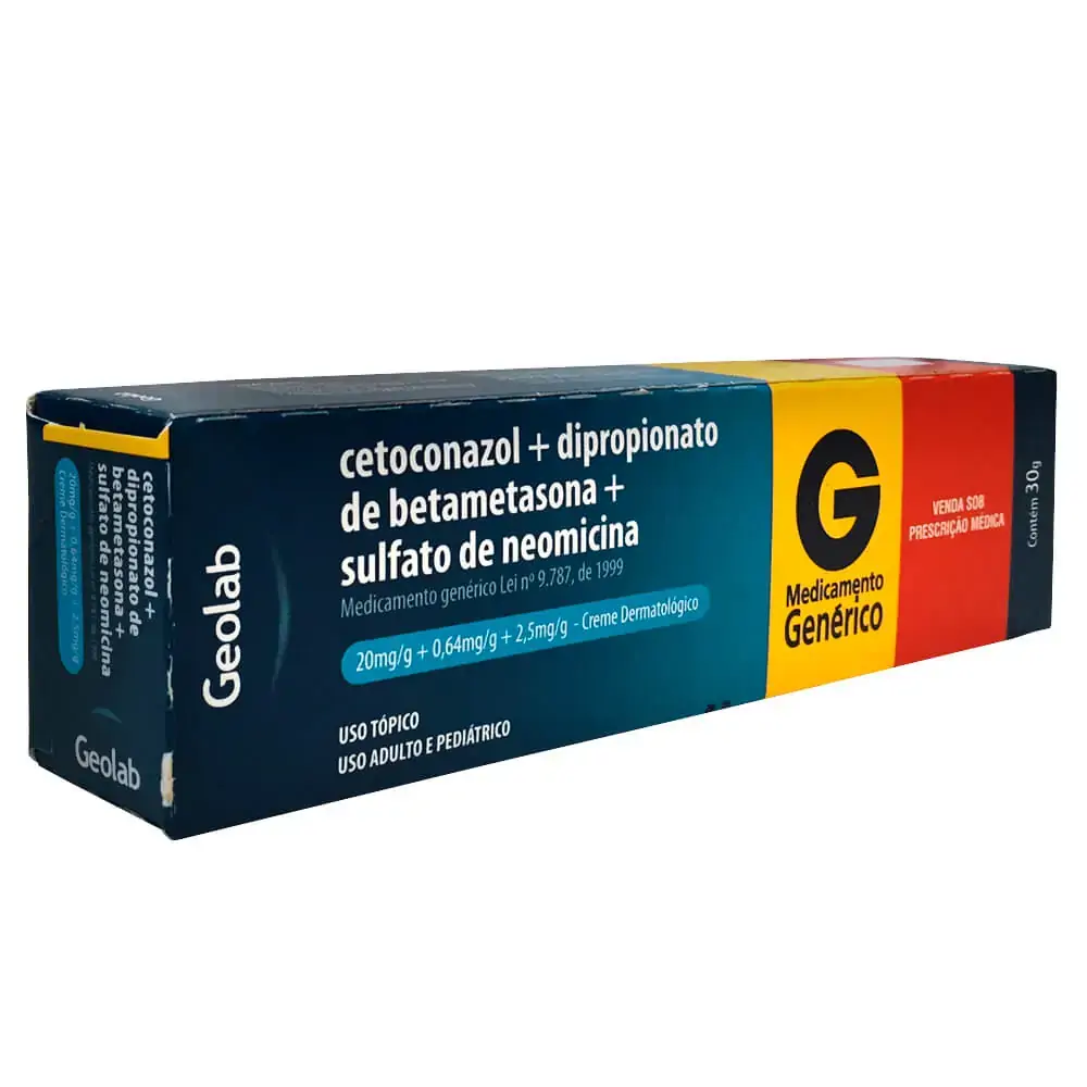 Cetoconazol Dipropionato De Betametasona Sulfato De Neom 20 Mg/g 0,5 Mg/g 2,5 Mg/g Creme Geolab Gené