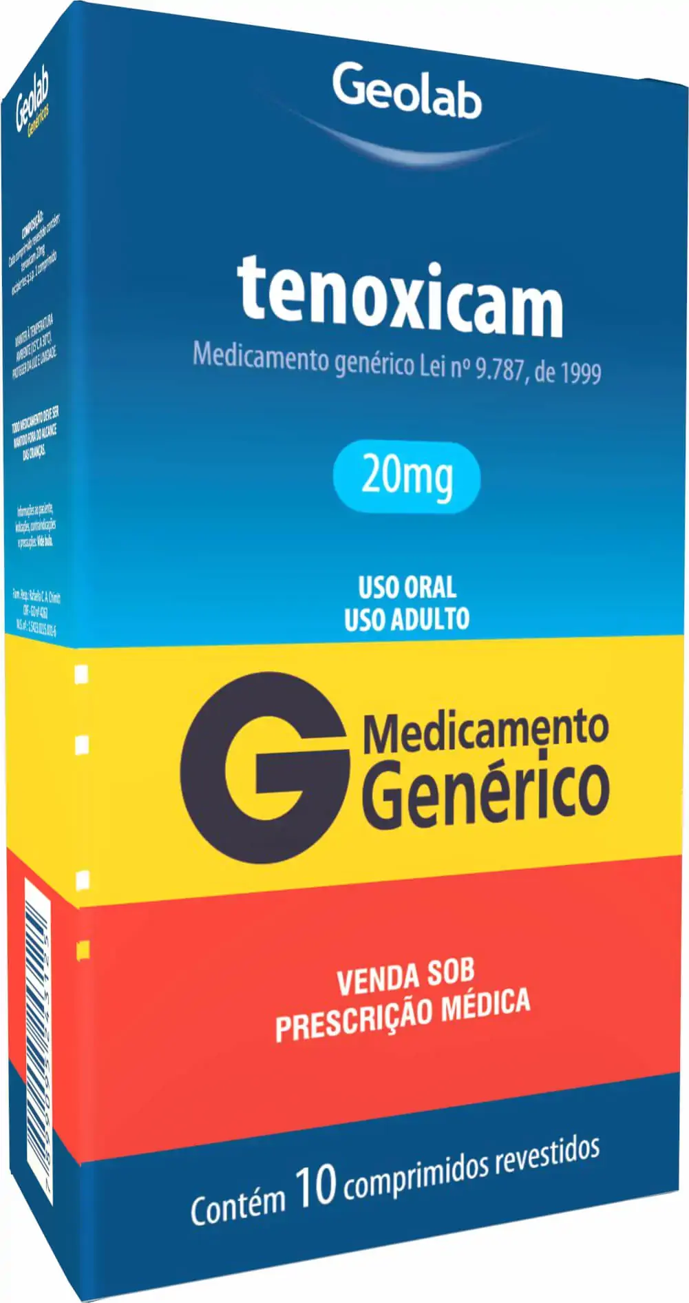 Tenoxicam 20mg Cx 10 Comp Rev