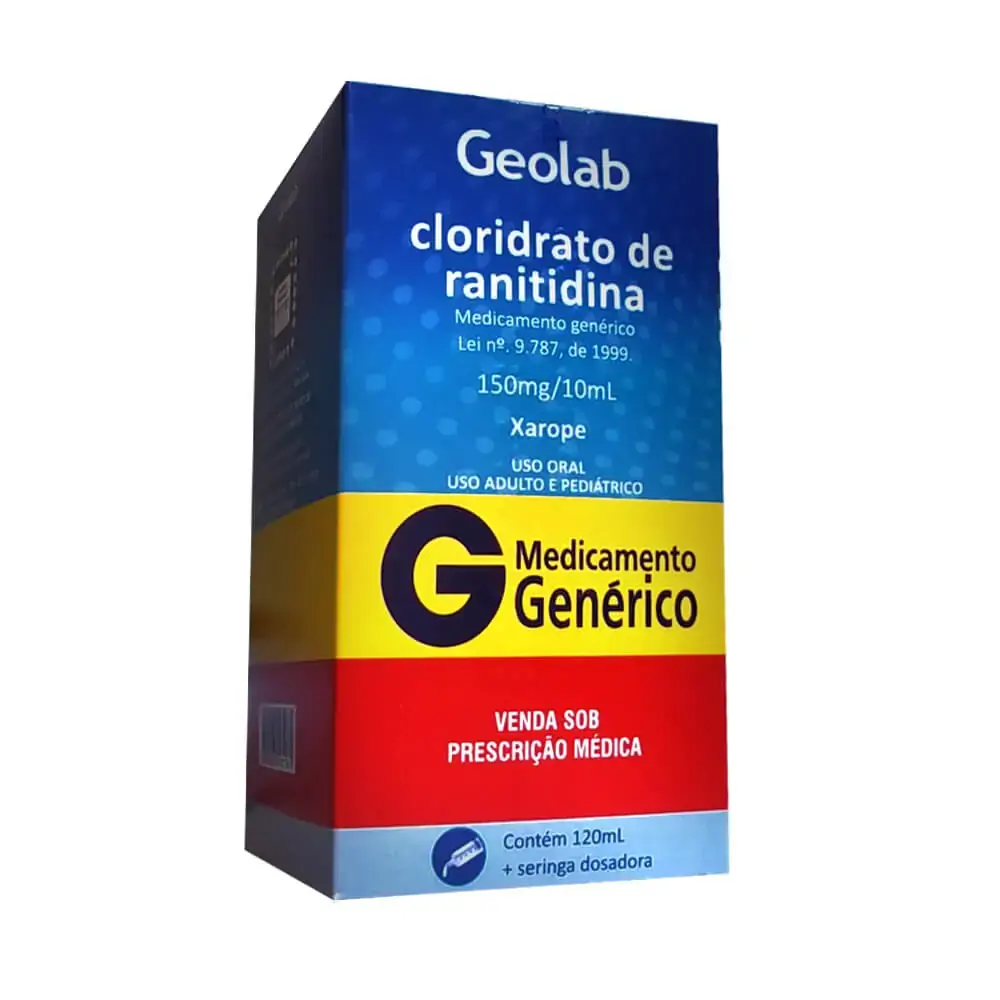 Cloridrato De Ranitidina 150mg/ Xpe Fr 120ml Ser Dos