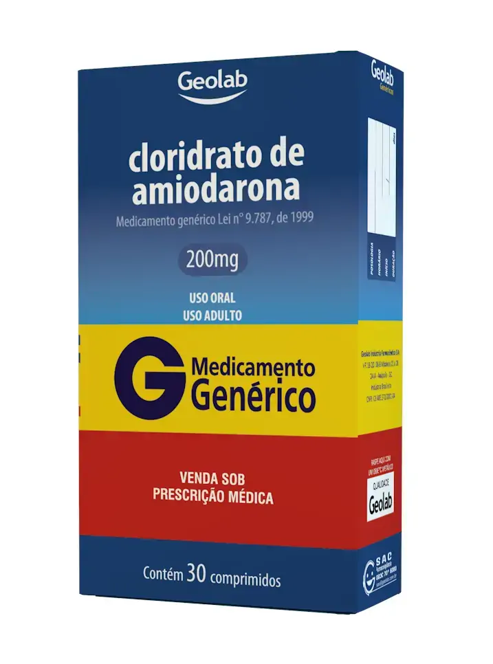 Cloridrato De Amiodarona 200mg Cx 30 Comp