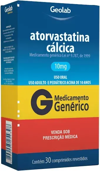 Atorvastatina Calcica 10mg Cx 30 Comp Rev