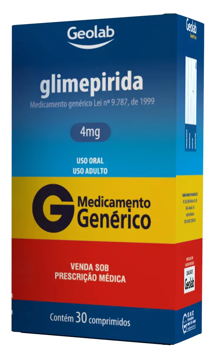 Glimepirida 4 Mg Com Ct Bl Al Plas Trans X 30