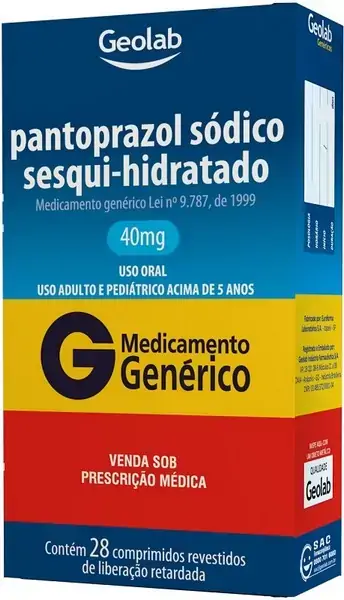 Pantoprazol 40mg 28cpr Gen Geolab