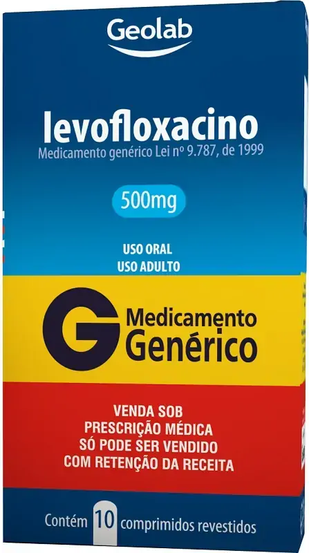 Levofloxacino 500mg 10cpr Gen Geolab