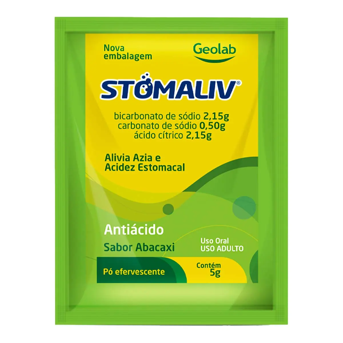 Stomaliv / 430 430 100mg Po Eferv 50 Env X 5g Sb Abacaxi