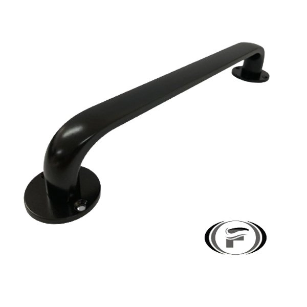 Puxador De Porta Classic Preto Isero 250mm