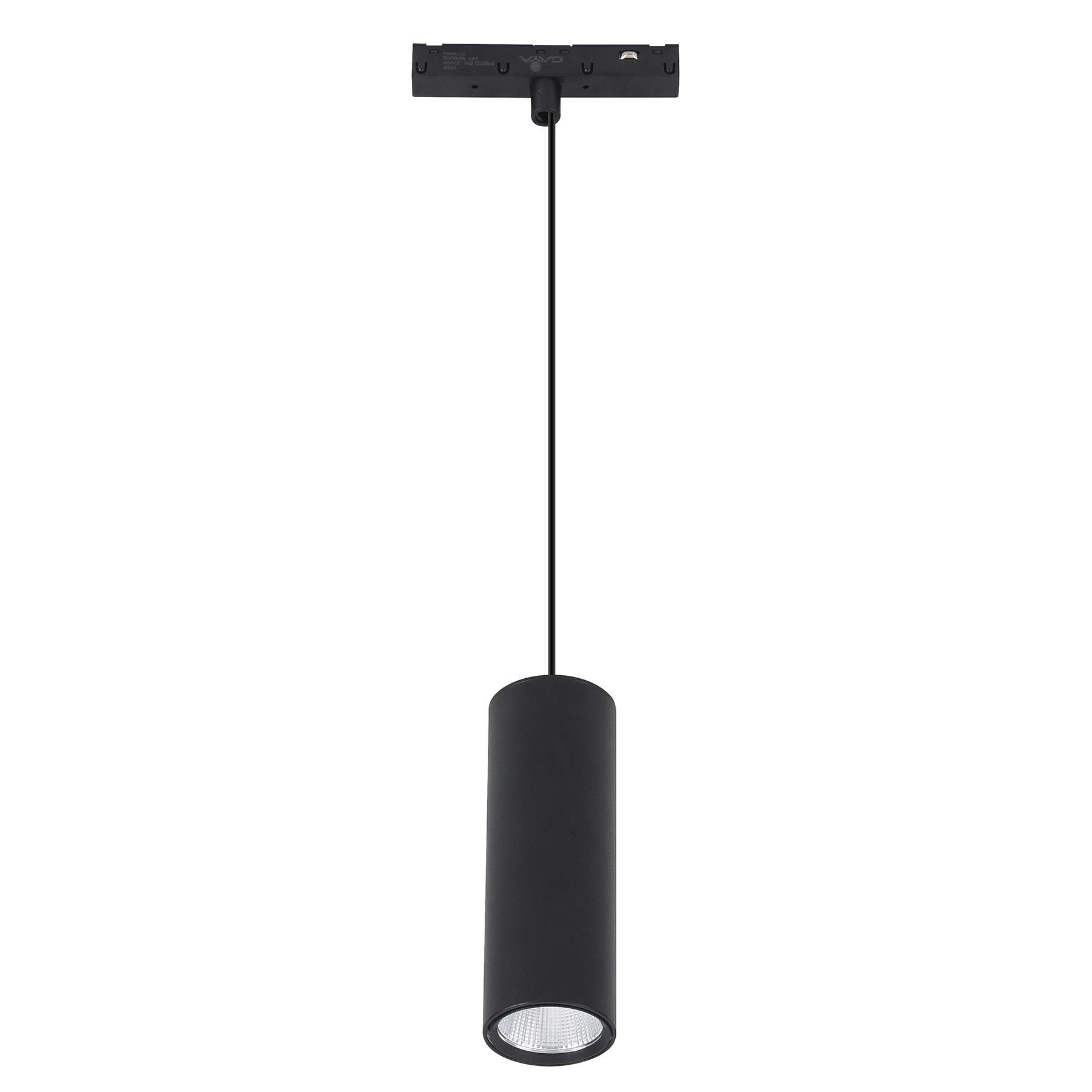 Pendente para Trilho Magnético Com Led Amarelo 6W Mag Gaya Preta