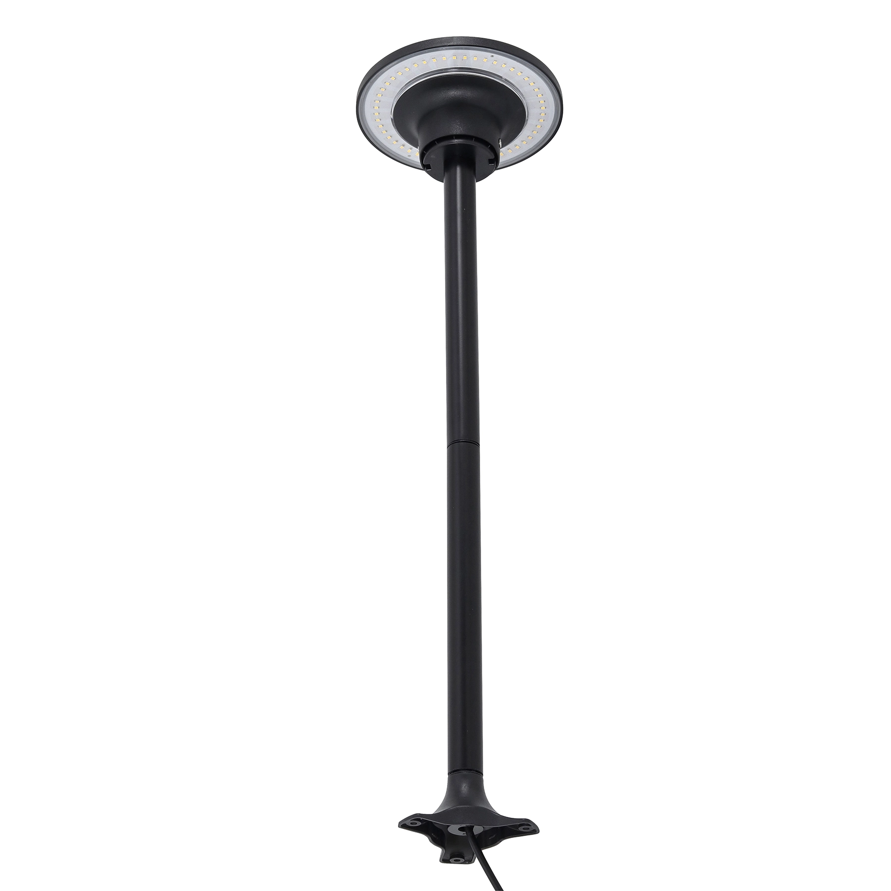 Balizador Eclipse Externo Fixa Preta Plástico Luz Amarela IP65 Bivolt Gaya