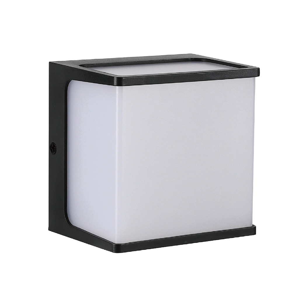 Arandela de Parede Externa LED Amarelo IP65 Hamsa Gaya Preta Bivolt