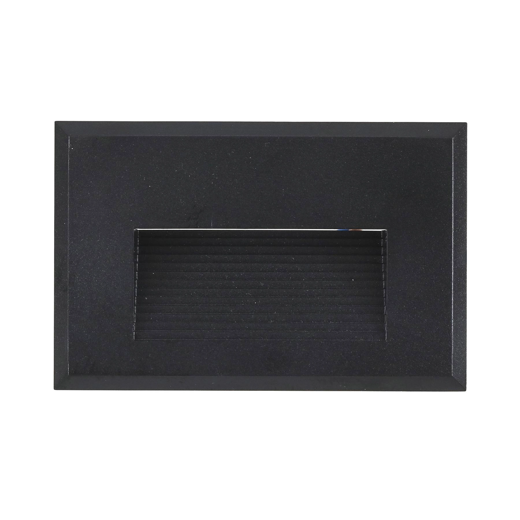 Balizador LED Externo Fixo Preto Luz Amarela Tovi 2W IP65 Bivolt Plástico Gaya