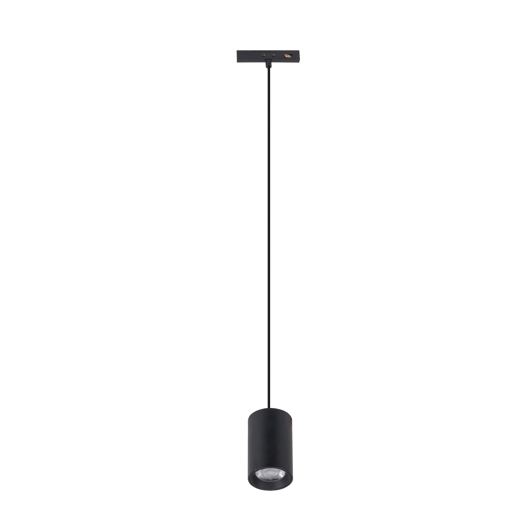 Pendente para Trilho Magnético de Alumínio Com Led Amarelo Mini Gaya Preto 24V 3,5cm