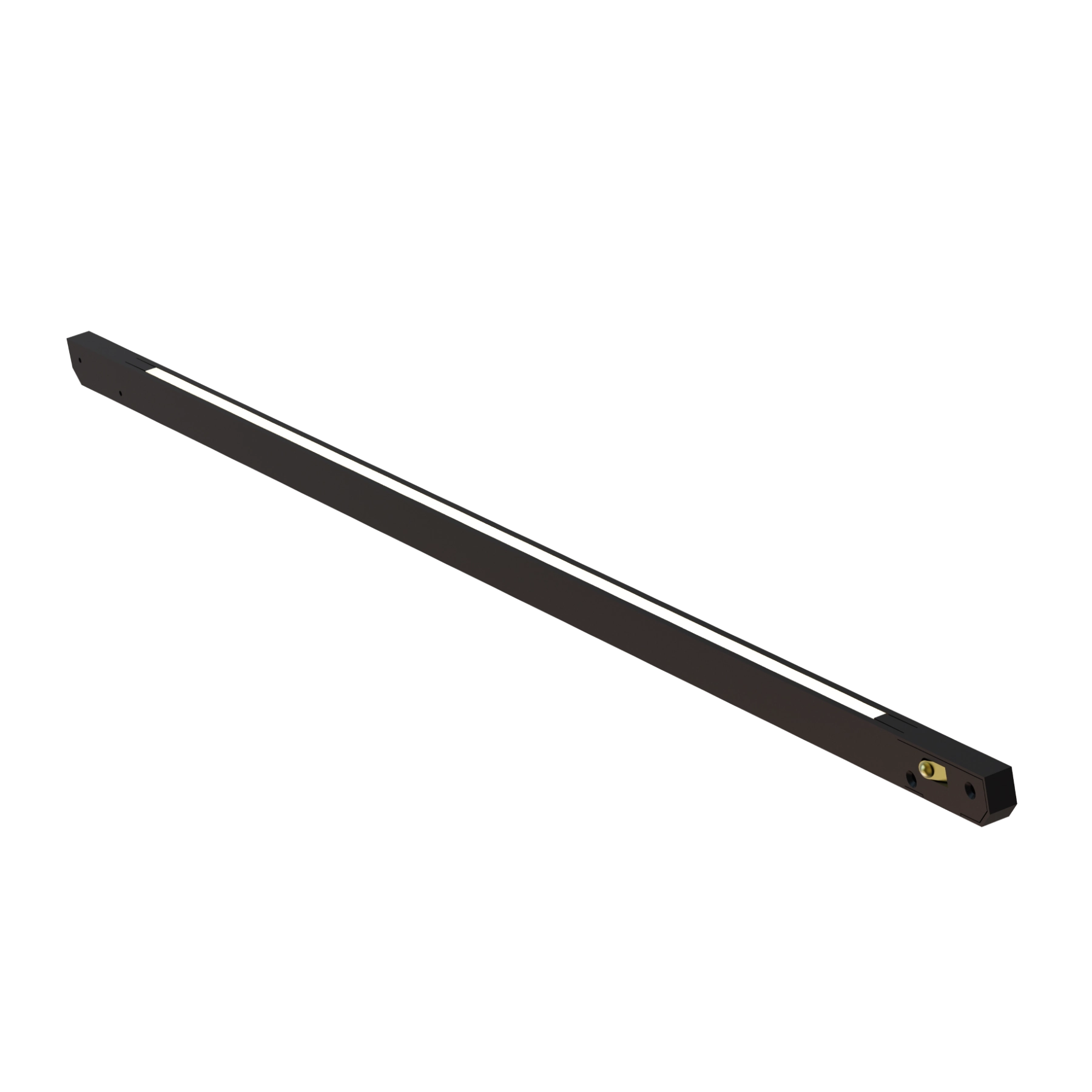 Linear para Trilho Magnético Com Led Amarelo Mini Gaya Preto 24V