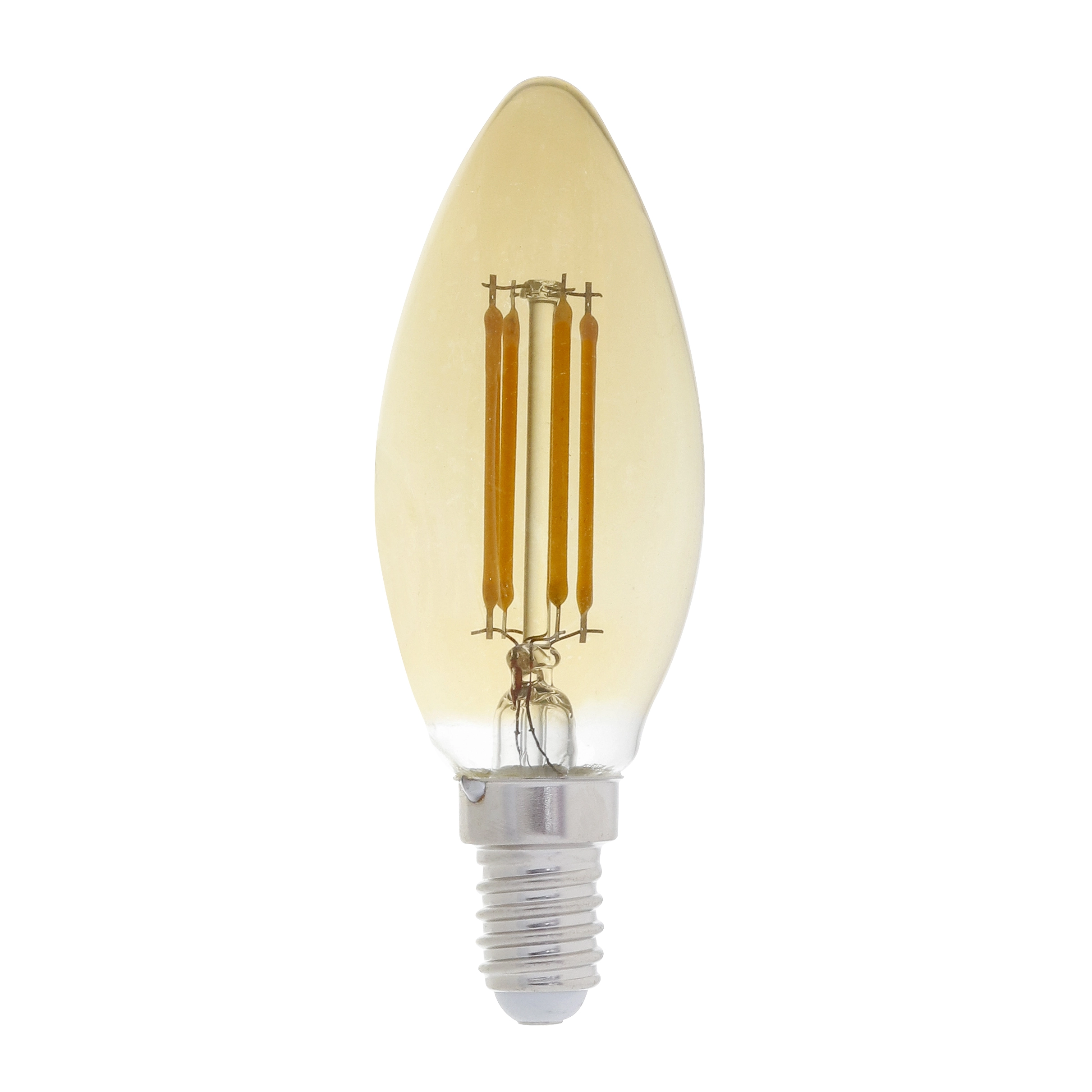 Lâmpada de LED Filamento E14 Vela 4W 400lm Luz Amarela 127V Gaya