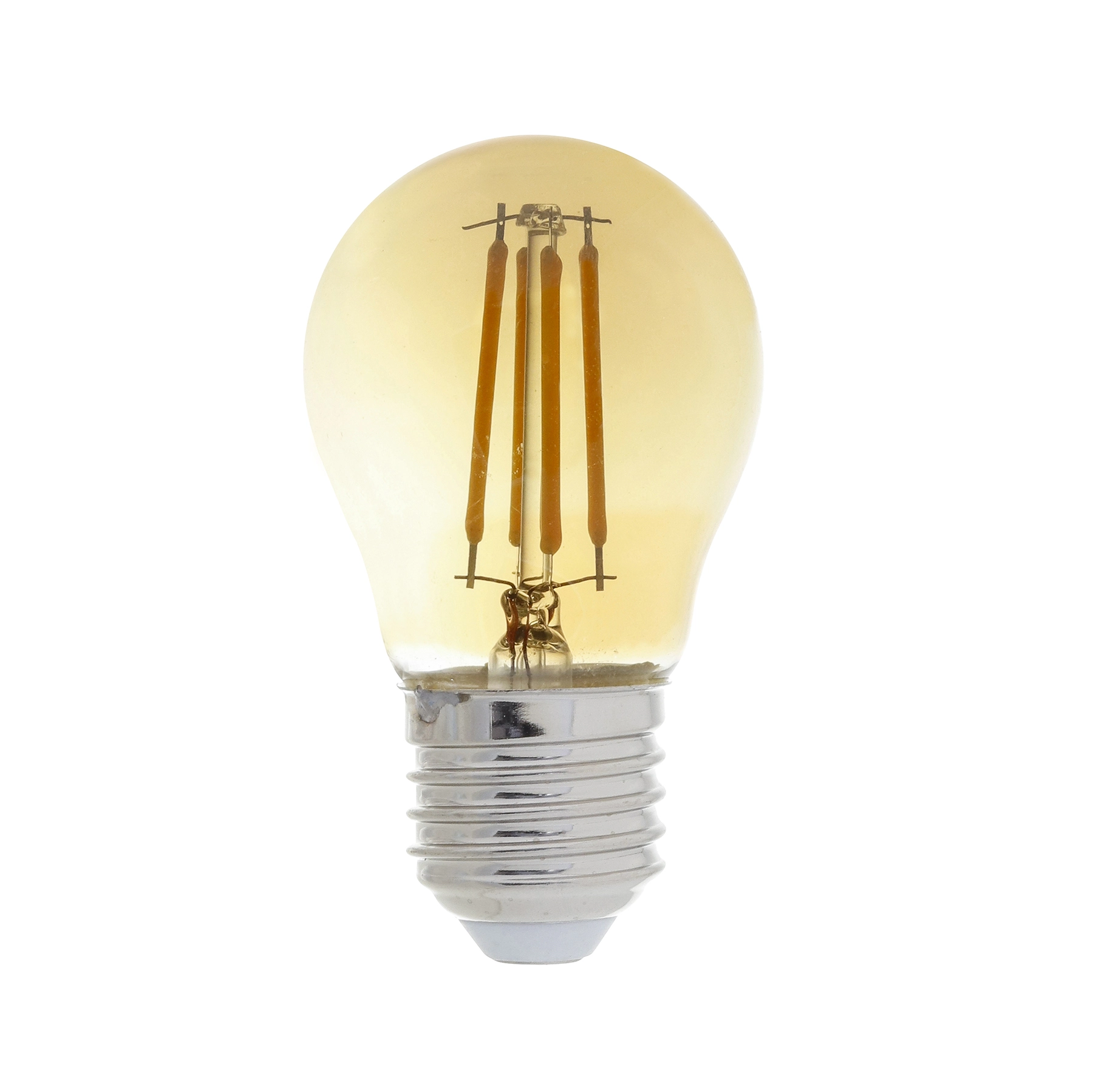 Lâmpada LED E27 Filamento Bolinha Luz Amarela 4W 127V (110V) Gaya