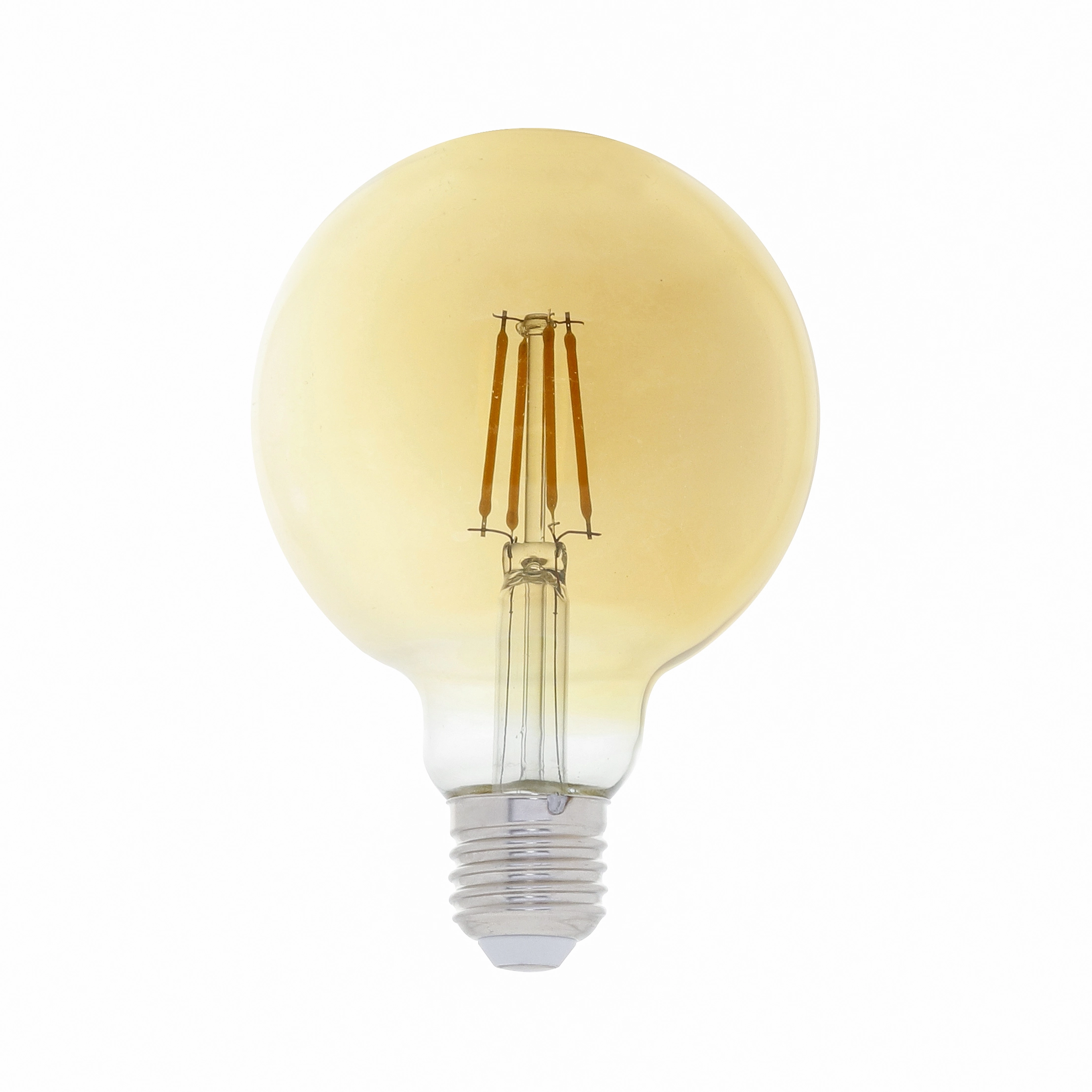 Lâmpada LED E27 de Filamento Bulbo Luz Âmbar 4W G95 Gaya Bivolt