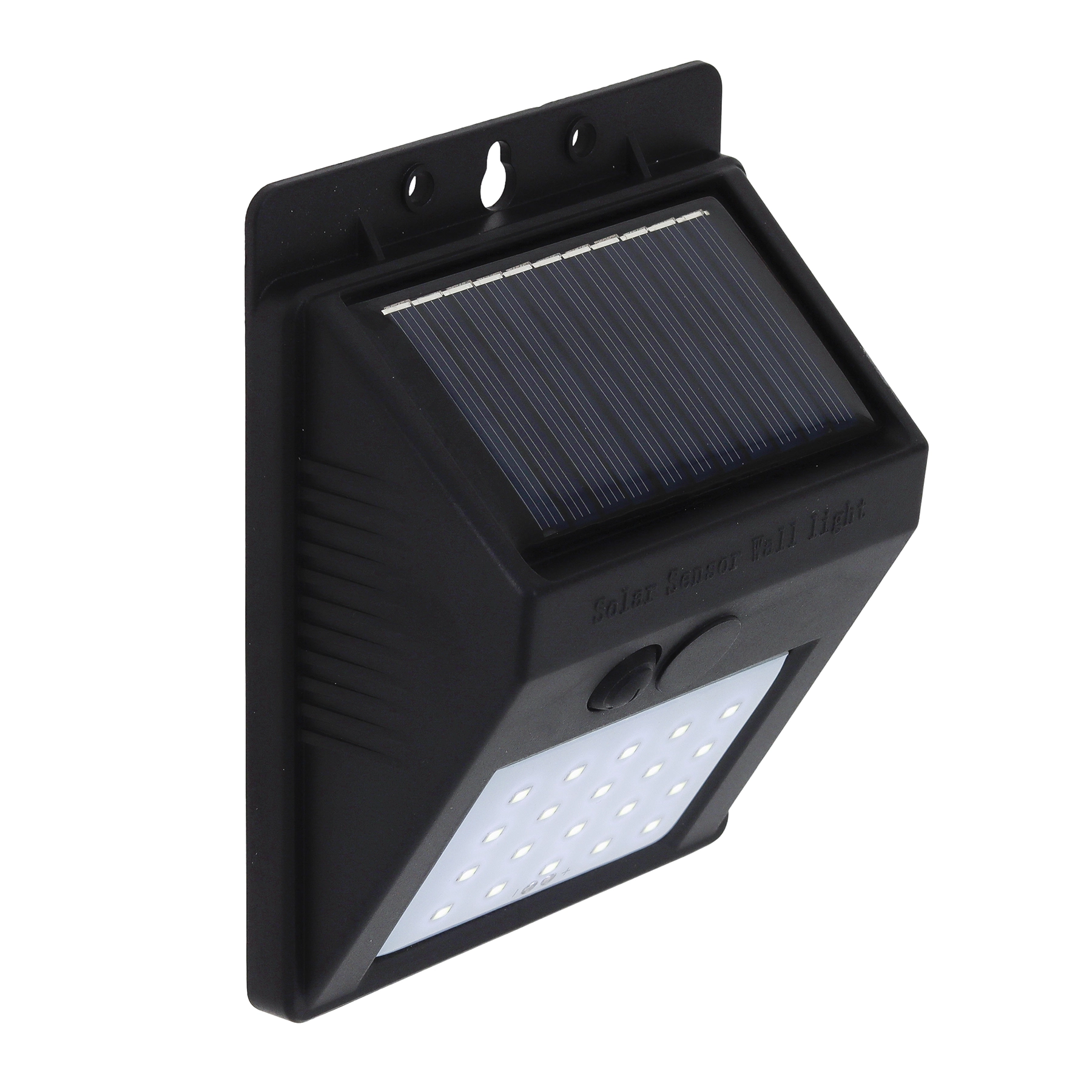 Arandela Solar Externa IP65 LED Branco Zyon Gaya Preta