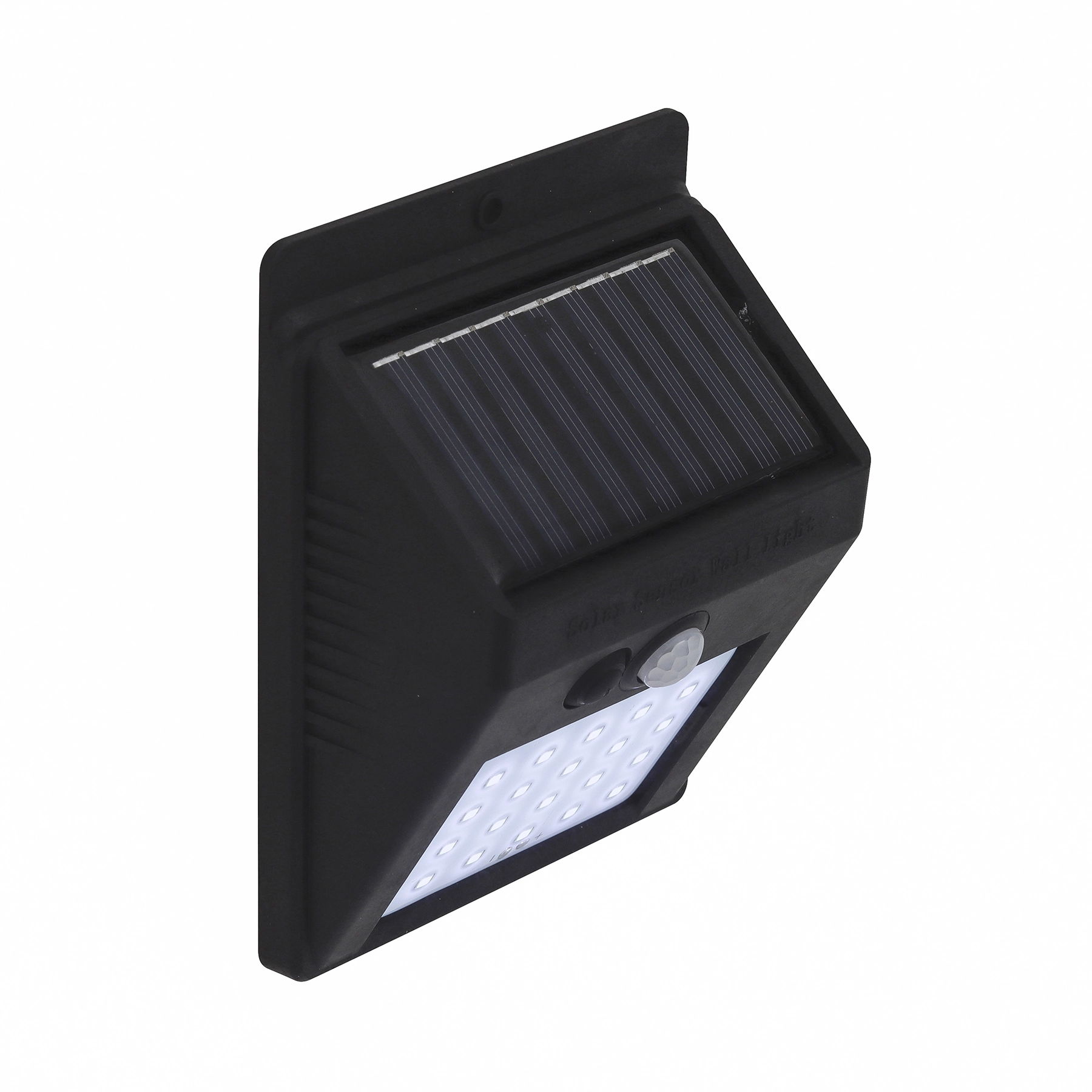 Arandela Solar Externa IP65 com Sensor LED Branco Zyon Gaya Preto