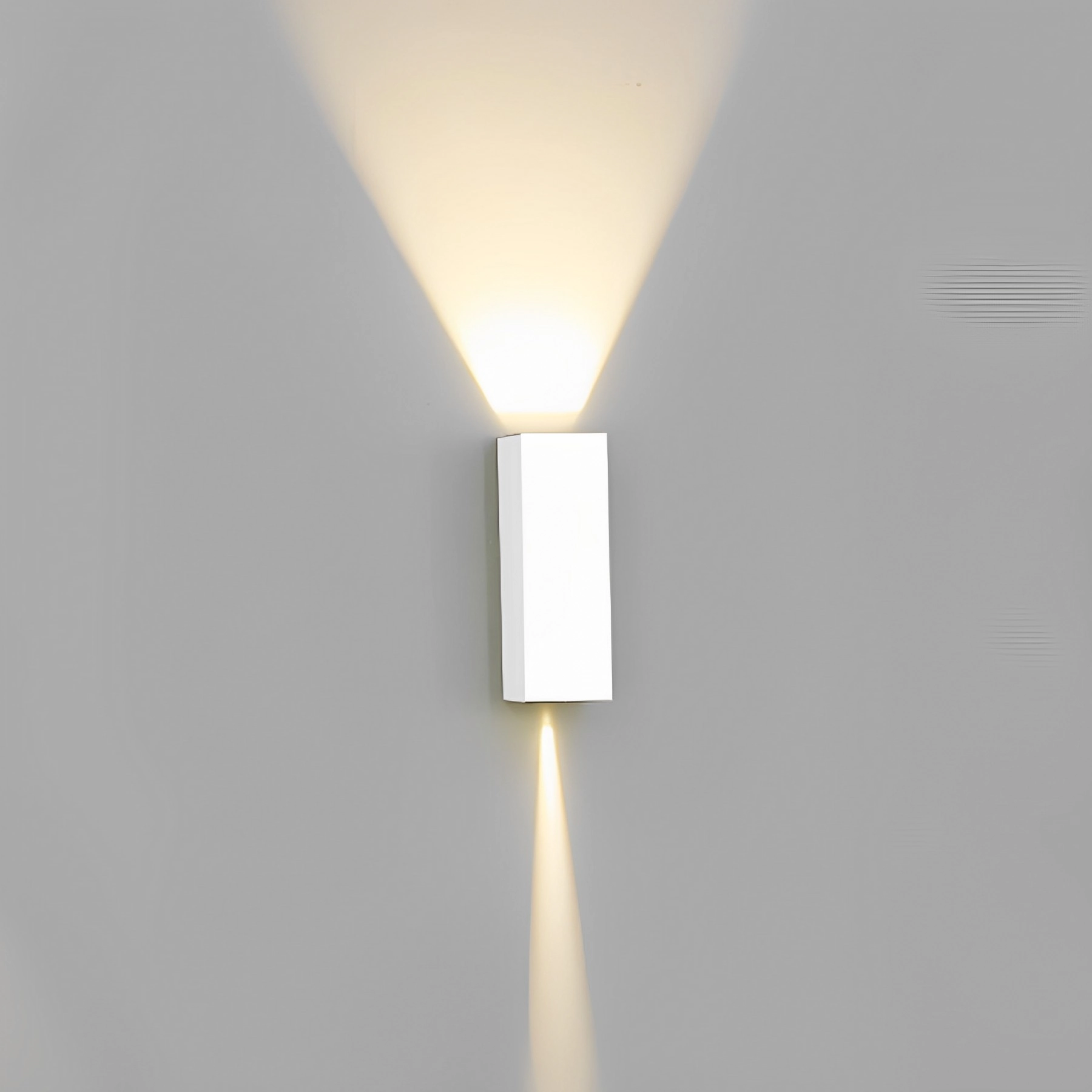 Arandela de Parede Externa IP65 LED Amarelo Focus Slim Gaya Branca Bivolt