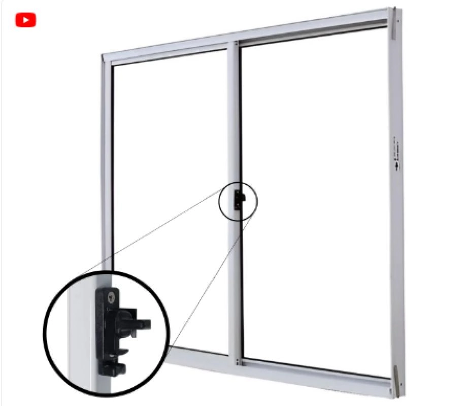 Janela Wc De Alumínio 02 Folhas Fit Branca - 80x80