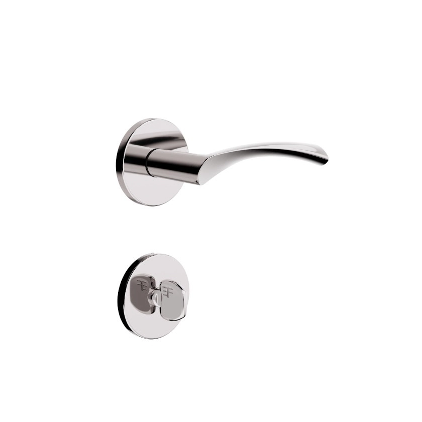 Fechadura Roseta Design Banheiro 40mm Cromado 720b119cr 3f