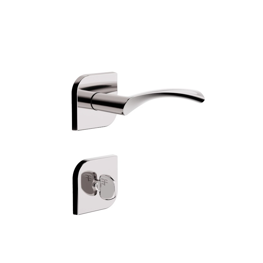 Fechadura Roseta Design Banheiro 40mm Cromado 735b119cr 3f
