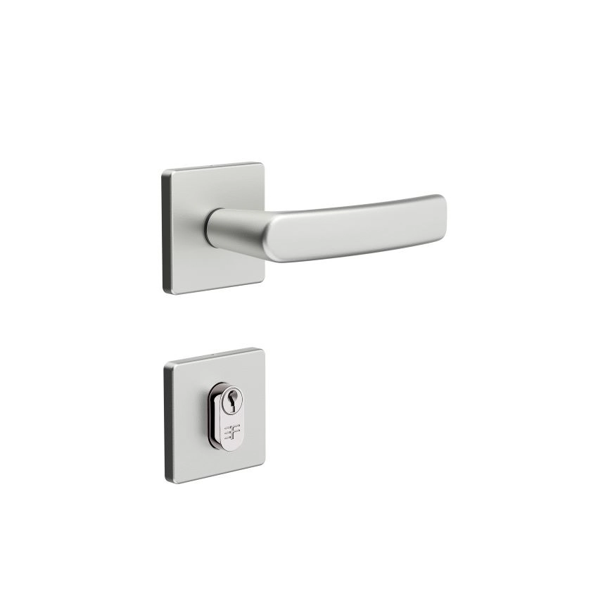 Fechadura Externa 3f Modelo 740e113 - Cromo Acetinado