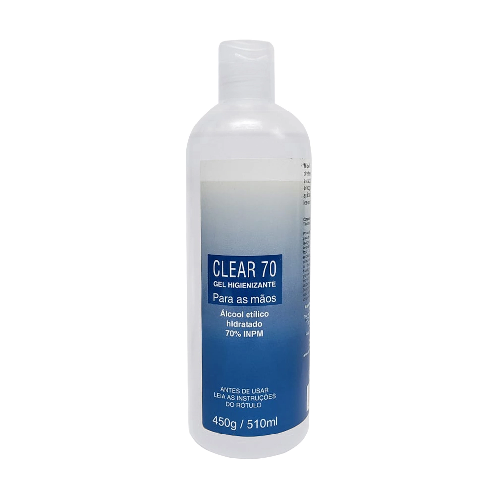 Alcool Gel Clear 70 Para Maos 450g