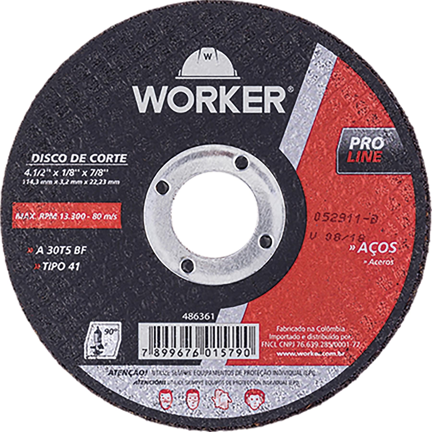 Disco de Corte para Metal 304,8x3,2x22,23mm Worker