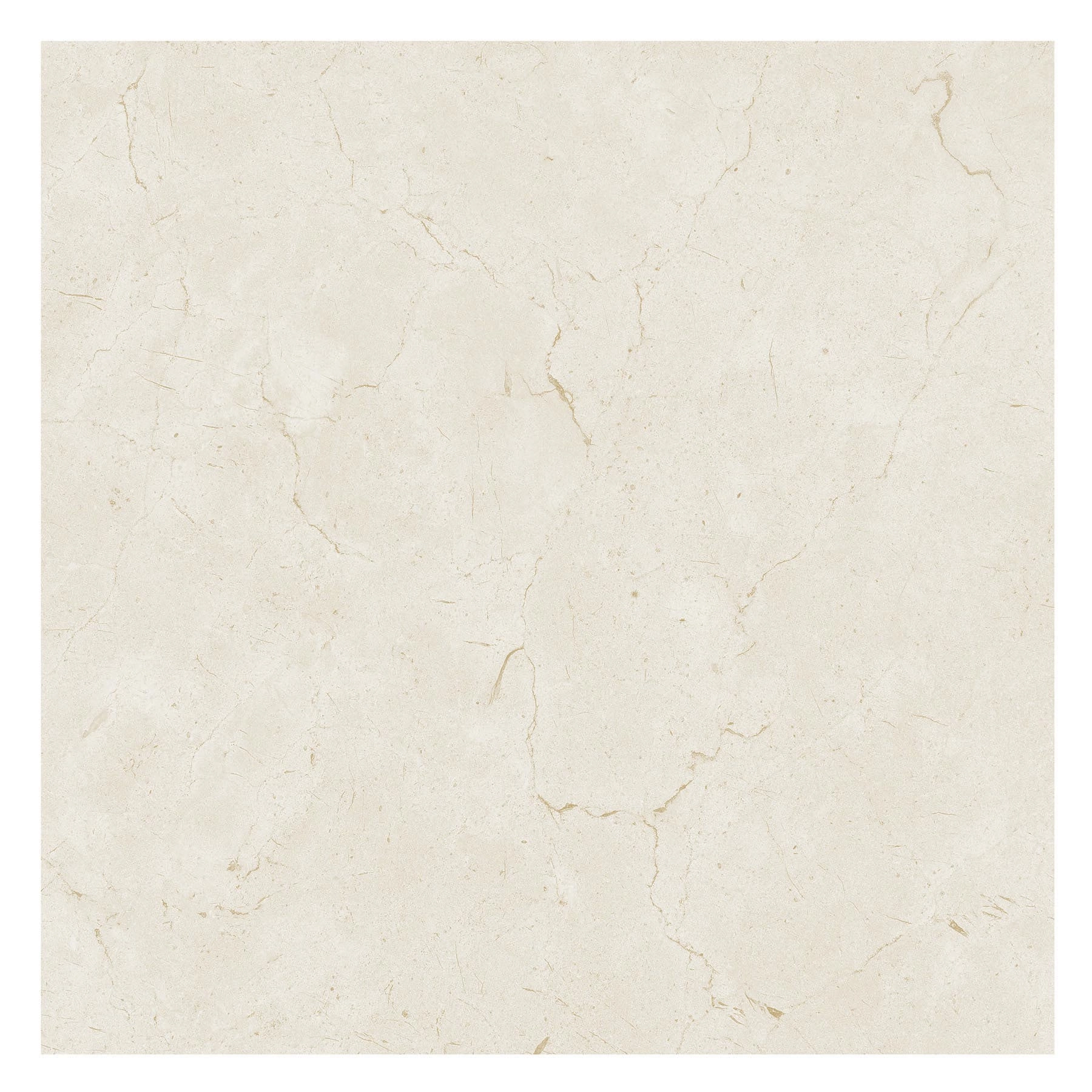 Piso Cerâmico Interno Mármore Esmaltado Brilhante Borda Arredondada 44x44cm Lex Bege Lef
