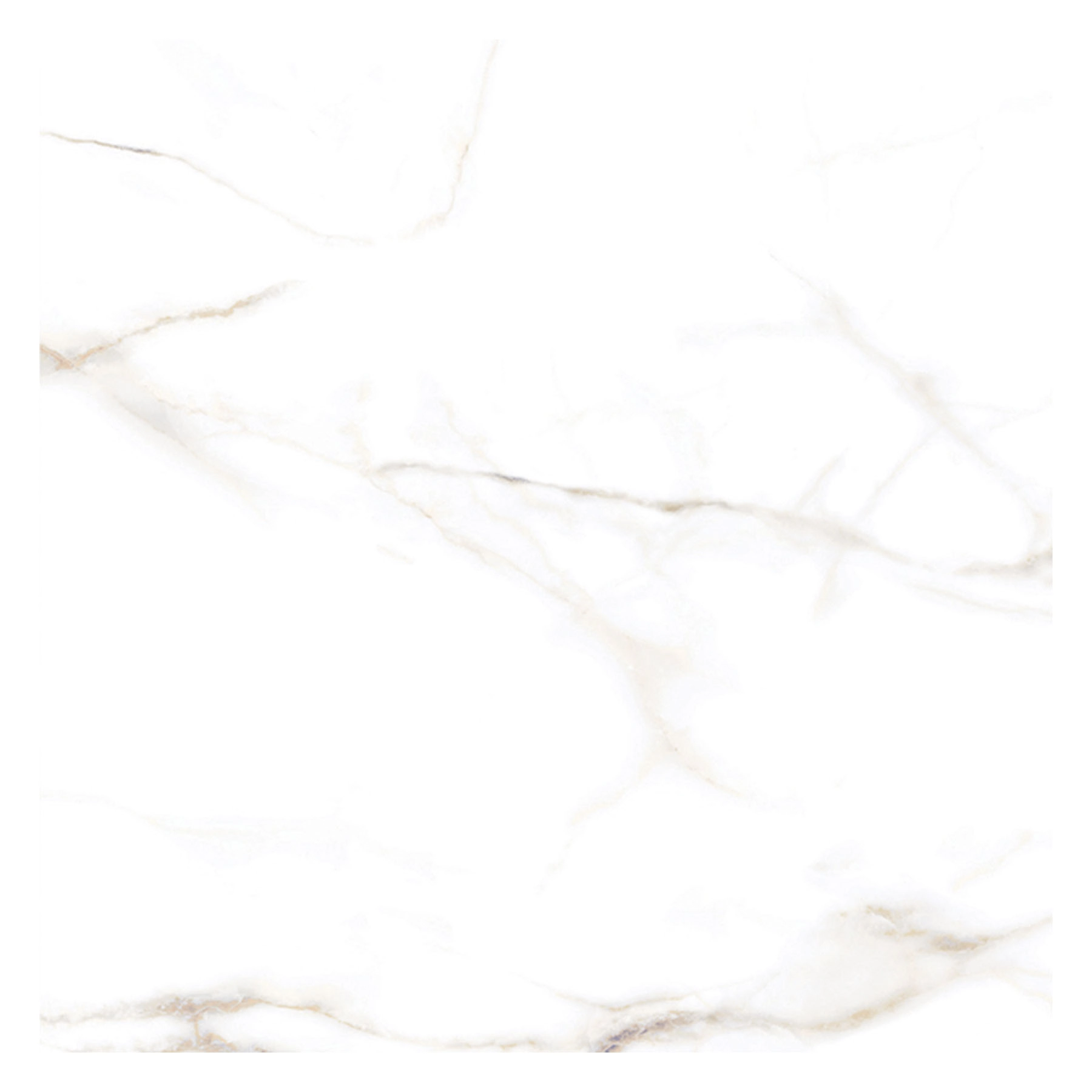Porcelanato Marmorizado Acetinado Borda Reta Interno 72x72cm Calacata Gold Via Rosa